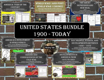 Preview of United States History Bundle SS5H1 - SS5H7