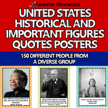Preview of United States History Historical Figures and Influential People Quote Posters