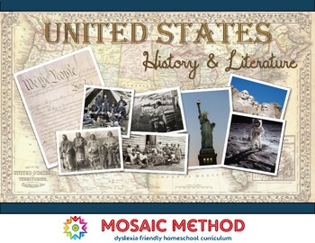 Preview of United States History & Literature - Dyslexia Friendly