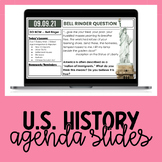 United States History | Social Studies | Daily Agenda Temp