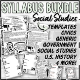 Syllabus Templates U.S. History, American Government, Civi