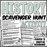 United States History Textbook Scavenger Hunt PDF & Google Slides