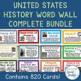 United States History Word Wall Bundle | First Americans t