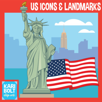 Preview of United States Icons and Landmarks Clip Art