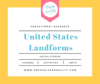 Preview of United States Geography:  Landforms - PowerPoint Presentation Lesson