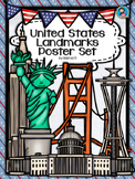 United States Landmarks Facts & Poster Set
