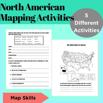 United States Map Activity and Worksheets by Crazy4Education | TpT