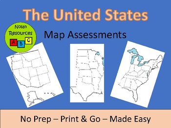 Preview of United States Map Assessments