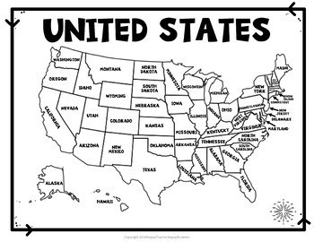 United States Map Quiz & Worksheet: USA Map Test with ...