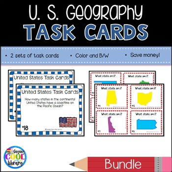 Download United States Mapping Task Cards - Bundle by Staying Cool ...