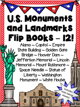 Preview of United States Monuments Flip Books - Money Saving Bundle