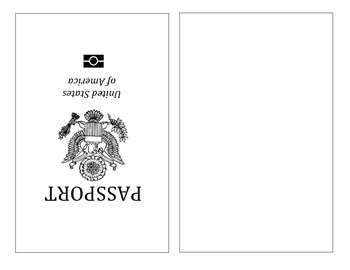 Preview of United States Passport Template (Ready to Print)
