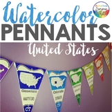 5 Regions of the United States Map | Pennants Banners | Ca