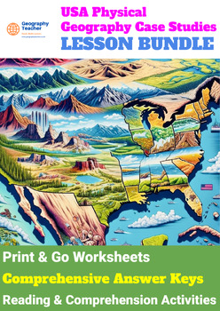 Preview of United States Physical Geography Case Studies (10-Lesson Bundle No. 1)