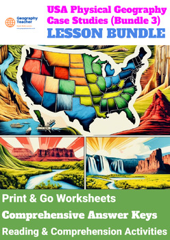 Preview of United States Physical Geography Case Studies (11-Lesson Bundle No. 3)