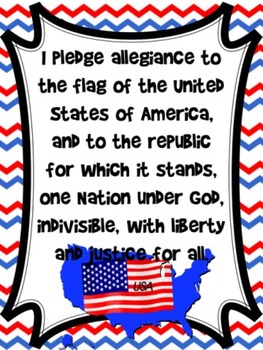 Preview of United States Pledge Poster