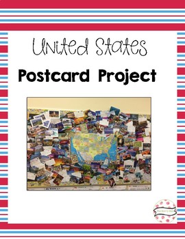 Preview of United States Postcard Writing Project