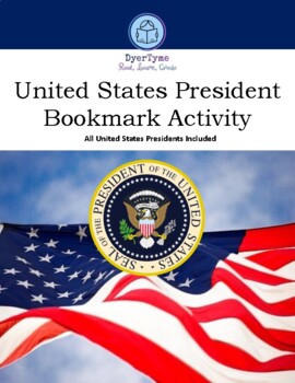 Preview of United States President Bookmark Activity