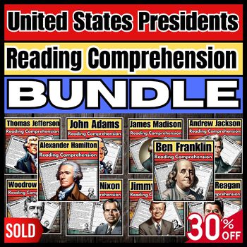 Preview of United States Presidents BUNDLE reading comprehension