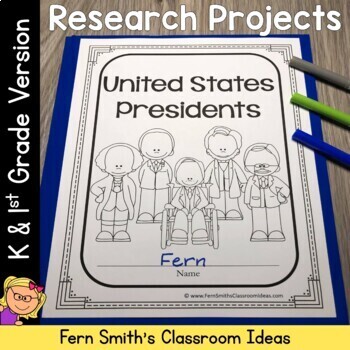 Preview of United States Presidents Class Project for Kindergarten and 1st Grade