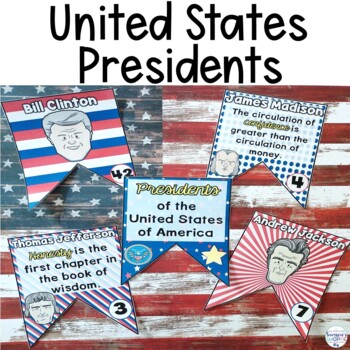 Preview of United States Presidents Classroom Decor