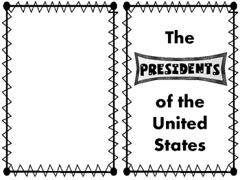 Preview of United States Presidents Emergent Reader Printable Book