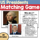 United States Presidents Flashcards  & Matching Game (Pres