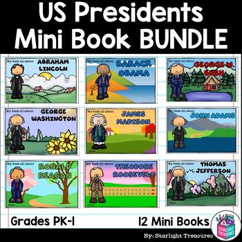 Preview of United States Presidents Mini Book Bundle for Early Learners: President's Day
