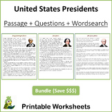 United States Presidents Reading Comprehension Bundle