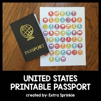 Preview of United States Printable Passport