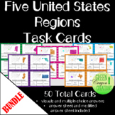 United States Regions | 50 States Task Cards BUNDLE