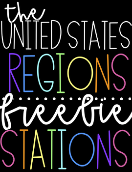 Preview of United States Regions Activity Stations | FREEBIE!