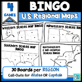 United States Regions Map BINGOS