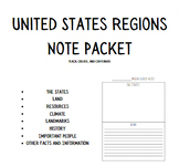 United States Regions Note Packet