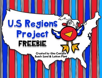 Preview of United States Regions Project FREEBIE