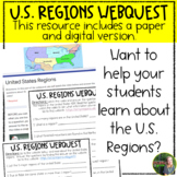 United States Regions Webquest