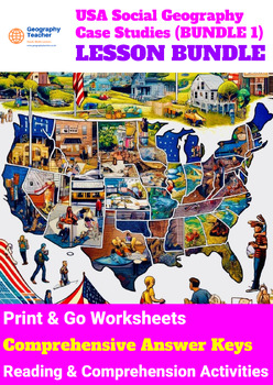 Preview of United States Social Geography Case Studies (10-Lesson Bundle No. 1)