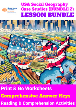 Preview of United States Social Geography Case Studies (10-Lesson Bundle No. 2)