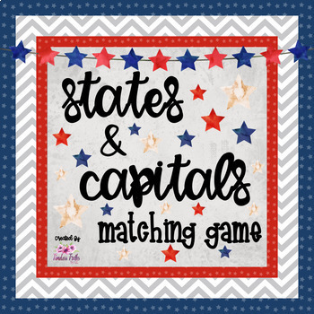 Preview of United States: States & Capitals Matching Game