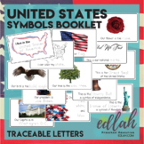 United States Symbols Booklet - Traceable Words