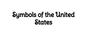 Preview of United States Symbols Freebie
