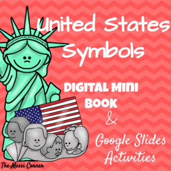 Preview of United States Symbols Mini Book & Activities - Google Slides - Distance Learning