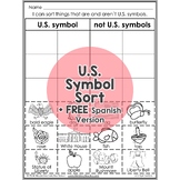 US United States National American Symbols Sort Worksheet 