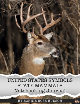 Preview of United States Symbols: State Mammals Notebooking Journal (with Easel Activity)