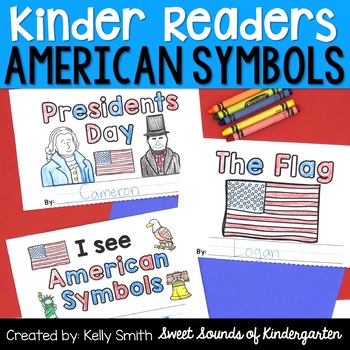Preview of United States Symbols and Presidents Day Emergent Readers