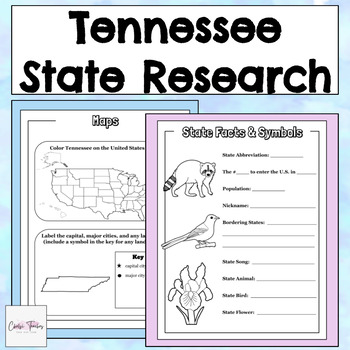 United States Tennessee Elementary Research Project and Banner Display