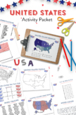 Patriotic United States Themed Activity Packet