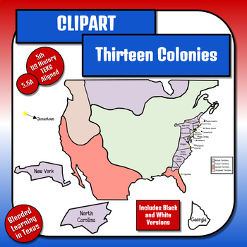 13 colony clipart