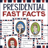 American US Presidents Research Fast Fact Cards