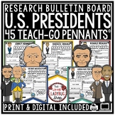 United States US Presidents Day Activities Bulletin Board 